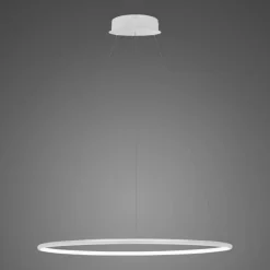 Lampa wisząca Ledowe Okręgi No.1 60 cm 3K biała