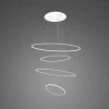 Lampa wisząca Ledowe Okręgi No.4 100cm 3K biała
