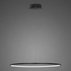 Lampa wisząca Ledowe Okręgi No.1 60 cm 3K czarna
