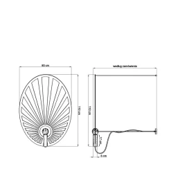Lampa wisząca LEHDET biała