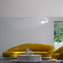 Lampa wisząca LEHDET biała