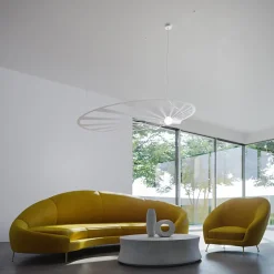 Lampa wisząca LEHDET biała