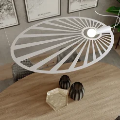 Lampa wisząca LEHDET biała