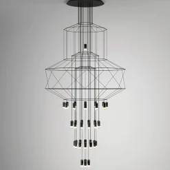 Lampa wisząca LINEA-43 czarna 90 cm