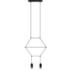 Lampa wisząca LINEA-2 czarna 35 cm