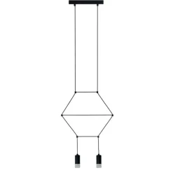 Lampa wisząca LINEA-2 czarna 35 cm
