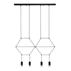 Lampa wisząca LINEA-4 LONG czarna 70 cm