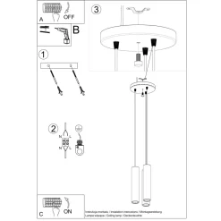Lampa wisząca LINO 3P