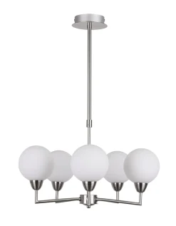 Lampa wisząca Logos lampa wisząca  satynowy 5x25W G9 klosz biały