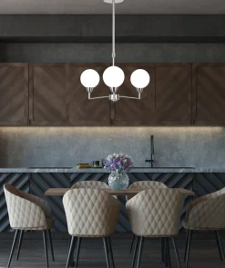 Lampa wisząca Logos lampa wisząca  satynowy 3x25W G9 klosz biały