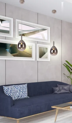 Lampa Wisząca Lukka Srebrny