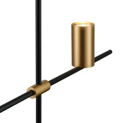 Lampa wisząca LUNGO czarno złota 135 cm