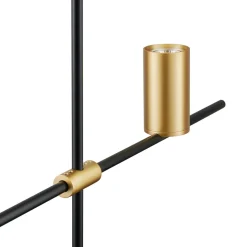 Lampa wisząca LUNGO czarno złota 135 cm
