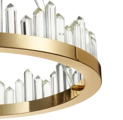 Lampa wisząca LUSSO LED złota 60 cm