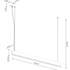 Lampa wisząca LYKKE 120 LED 4000K