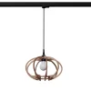 Lampa wisząca MANDELINO naturalne drewno  E27 #B