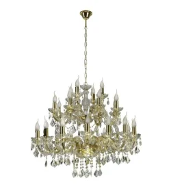 Lampa wisząca Maria teresa 28x40W E14  złoty