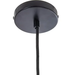 Lampa wisząca metalowa czarna