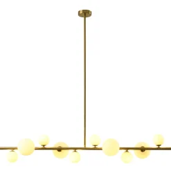 Lampa wisząca MILKY DROP złota 120 cm