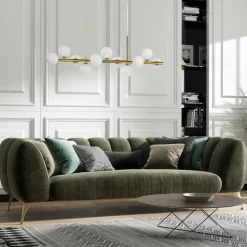 Lampa wisząca MINI MOON złota 100 cm