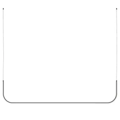 Lampa wisząca MINIMA-1 LED czarna 80 cm