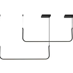 Lampa wisząca MINIMA-2 led czarna 120 cm