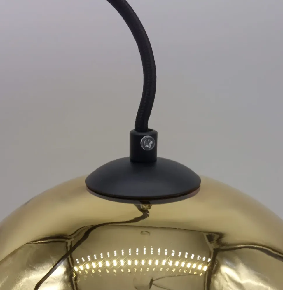 Lampa wisząca MIRROR GLOW S srebrna 25cm