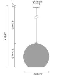 Lampa wisząca MIRROR GLOW - L złota  40cm