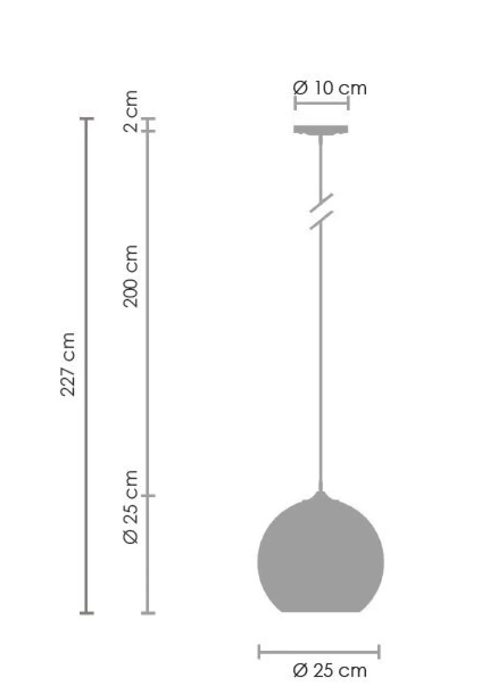 Lampa wisząca MIRROR GLOW - S złota 25 cm
