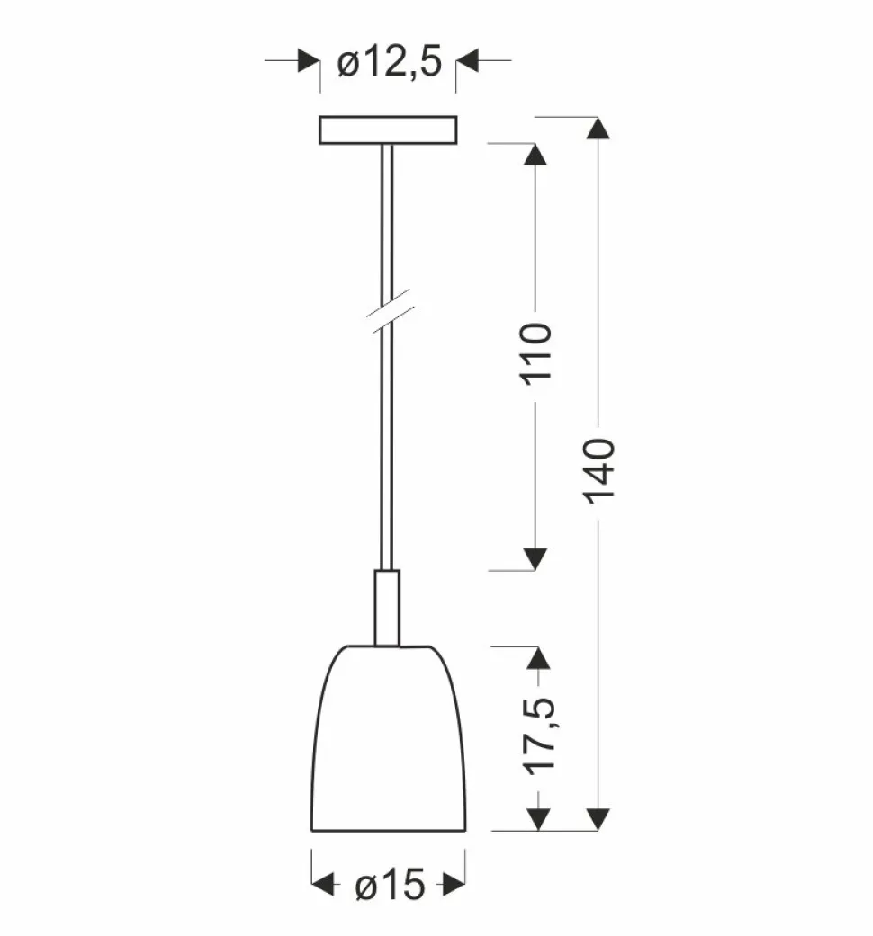 Lampa Wisząca Modena Złoty 15