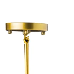 Lampa wisząca MODERN ORCHID-6 złoto szara 130 cm