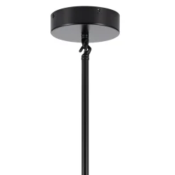 Lampa wisząca MODERN ORCHID-6 bursztynowo czarna 130 cm