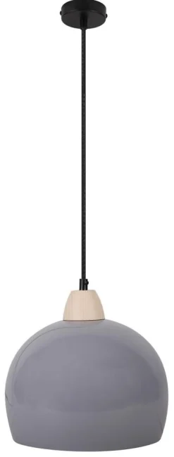 Lampa wisząca Monroe 1x60W E27 szary