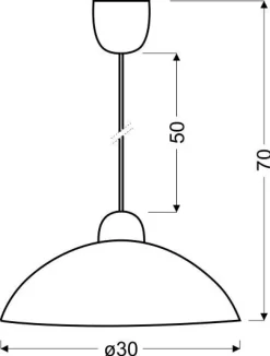 Lampa wisząca Monti 30 1x60W E27