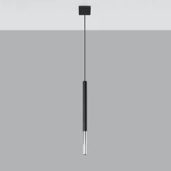 Lampa wisząca MOZAICA 1 czarny/chrom