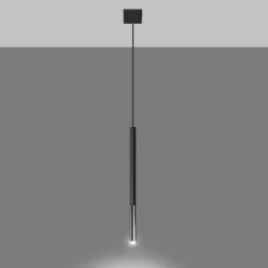 Lampa wisząca MOZAICA 1 czarny/chrom