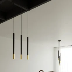 Lampa wisząca MOZAICA 3L czarny/złoto