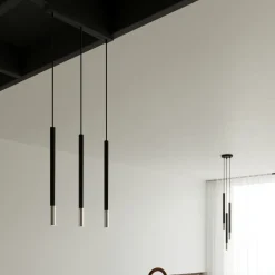 Lampa wisząca MOZAICA 3L czarny/chrom