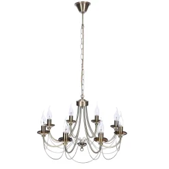 Lampa wisząca Muza 8x40W E14 patyna