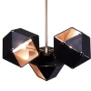 Lampa wisząca NEW GEOMETRY-3 czarno złota 45 cm