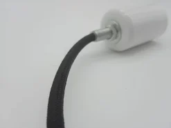 Lampa wisząca NORDIC WOODY biało drewniana 25 cm