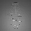 Lampa wisząca Okręgi Ledowe No.5 150cm 3K czarna