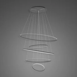 Lampa wisząca Okręgi Ledowe No.5 150cm 4K czarna
