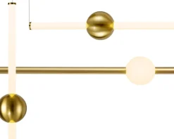 Lampa wisząca O-LINE L-4 LED mosiądz 110cm