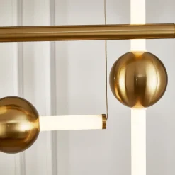 Lampa wisząca O-LINE L-4 LED mosiądz 110cm