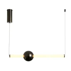 Lampa wisząca O-LINE LED 63 cm czarna