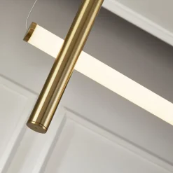 Lampa wisząca O-LINE S-4 LED mosiądz 79cm