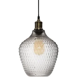 Lampa wisząca Omaha dymione szkło