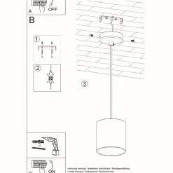 Lampa wisząca ORBIS 1 czarny