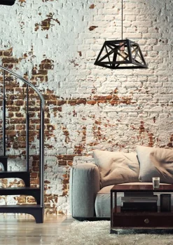 Lampa wisząca Origami czarny 1x40W E27  klosz czarny